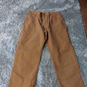 Carhartt Sz 38 X 30 Mens Carpenter Pants Canvas Loose fit washed Fit BN0011_m